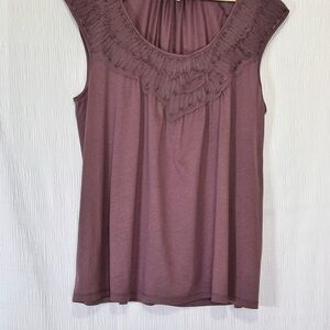 Meadow Rue Pink Ruffled Blouse with Elegant Style